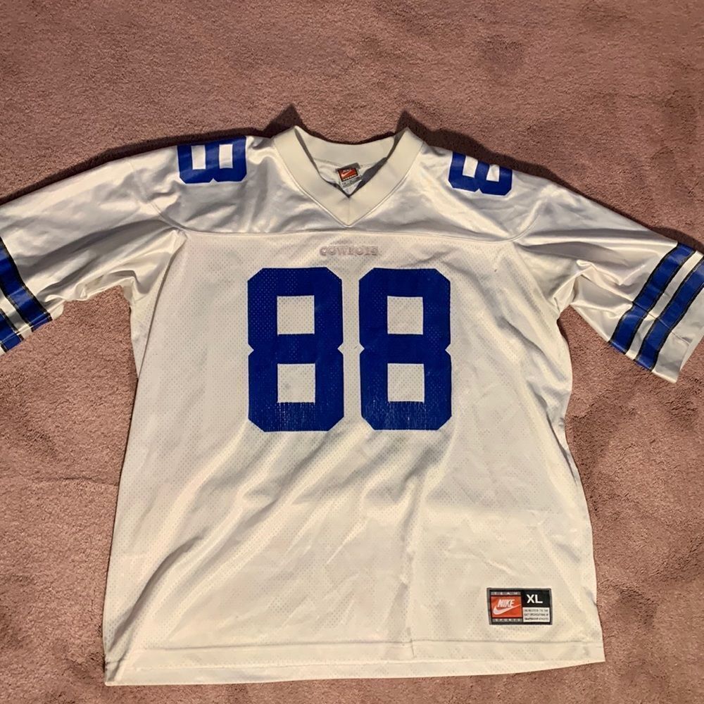 Vintage Nike Dallas Cowboys Michael Irvin 88 Jersey Mens XL White Mesh NFL